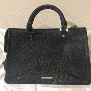 Rebecca Minkoff Black Pebble Grain Satchel/Crossbody Bag